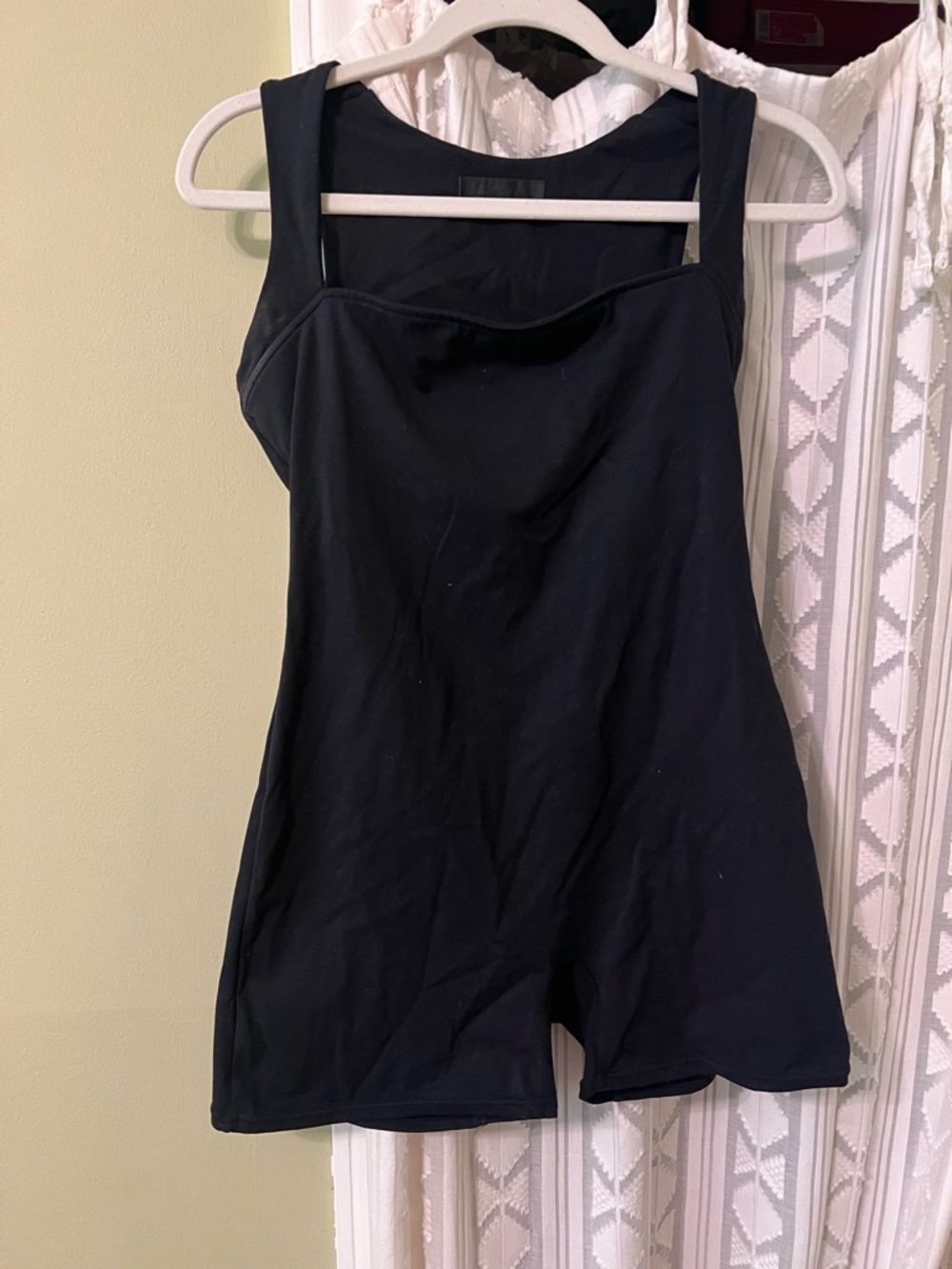 Black Sleeveless Cowl Neckline Romper